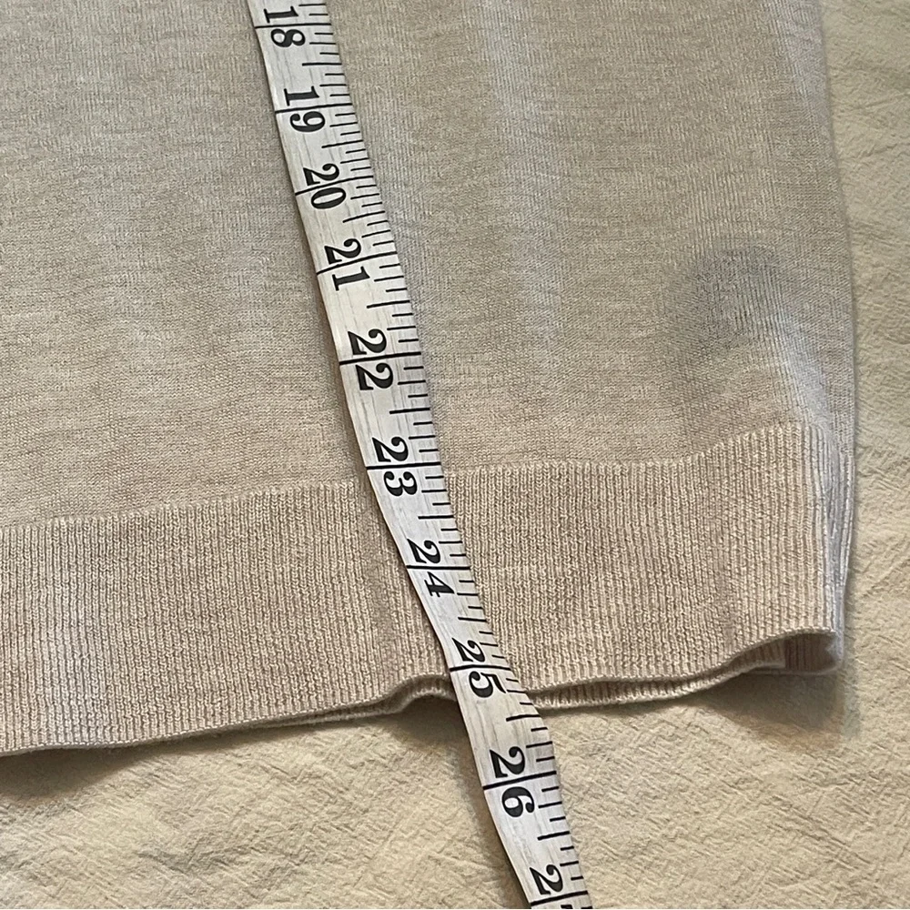 NWT Jenni Kayne Cashmere Silk Cardigan in Oatmeal XXL Lightweight Euro Summer - Picture 10 of 12